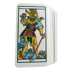 Tarot de Marsella - Mazo de 78 cartas clásicas con bolsa y manual